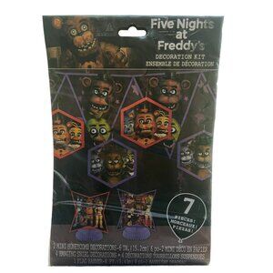 New Five Nights At Freddy's Party Supplies Decoration Kit (7pcs) FNAF Birthday